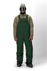 686 Hot Lap Insulated Bib Snow Pants Moss Green Ripstop 2026 Men's Snow Bib Pants 686 