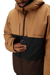 686 Smarty 3-In-1 Form Snowboard Jacket Caramel Colorblock 2026 Men's Snow Jackets 686 