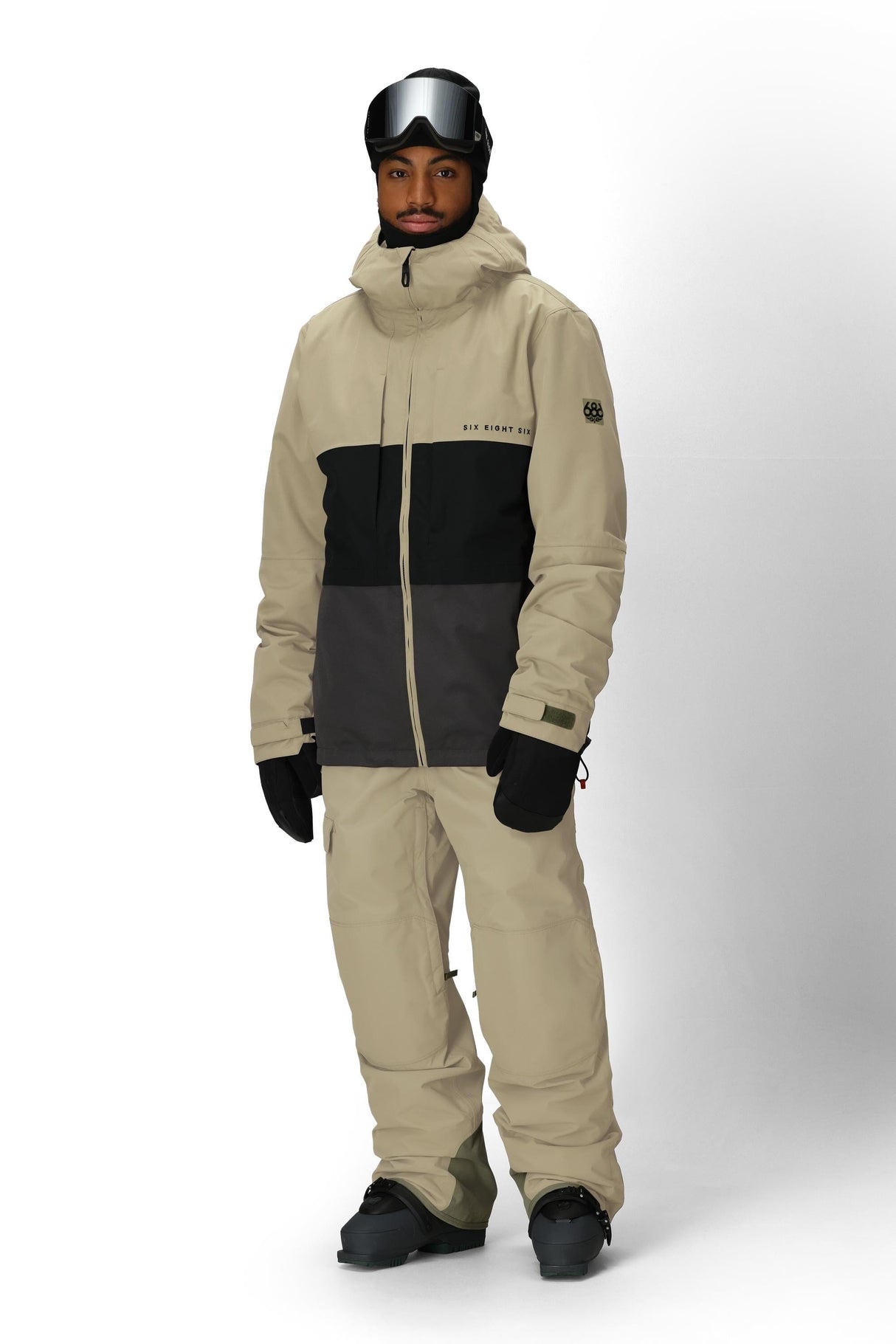 686 Smarty 3-In-1 Form Snow Jacket Sage Colorblock 2026 Men's Snow Jackets 686 