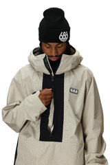 686 Ghost 2.5L Anorak Snowboard Jacket Limestone Ripstop 2026 Men's Snow Jackets 686 