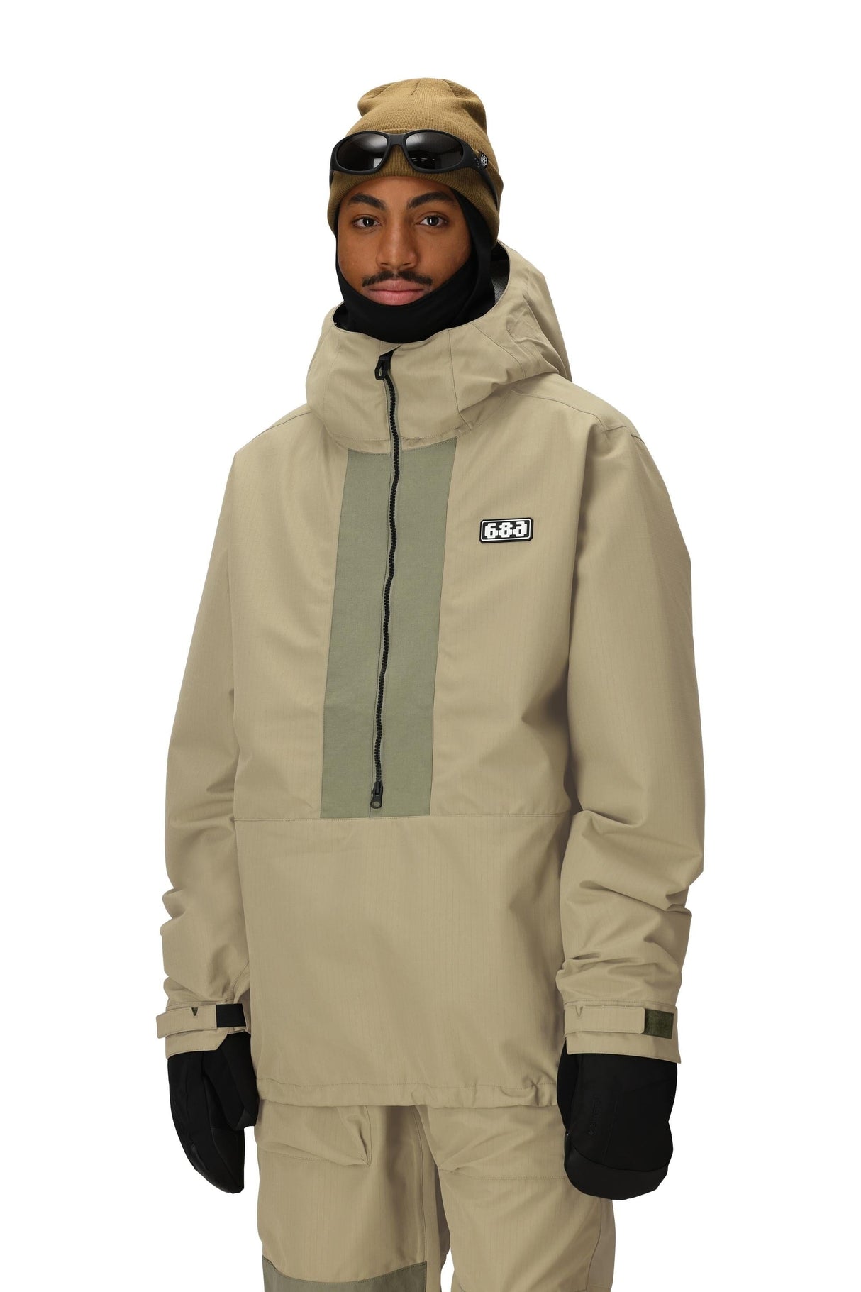 686 Ghost 2.5L Anorak Snowboard Jacket Sage Ripstop 2026 Men's Snow Jackets 686 