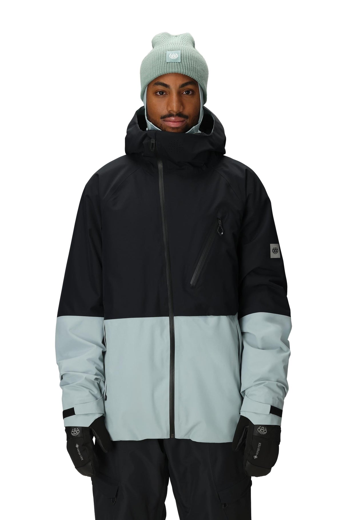 686 Hydra Thermagraph Snow Jacket Dusty Marine Colorblock 2026 Men's Snow Jackets 686 