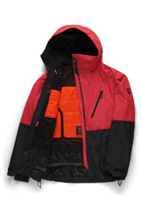 686 Hydra Thermagraph Snowboard Jacket True Red Colorblock 2026 Men's Snow Jackets 686 