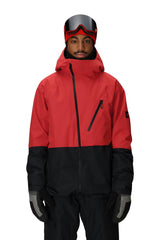 686 Hydra Thermagraph Snowboard Jacket True Red Colorblock 2026 Men's Snow Jackets 686 