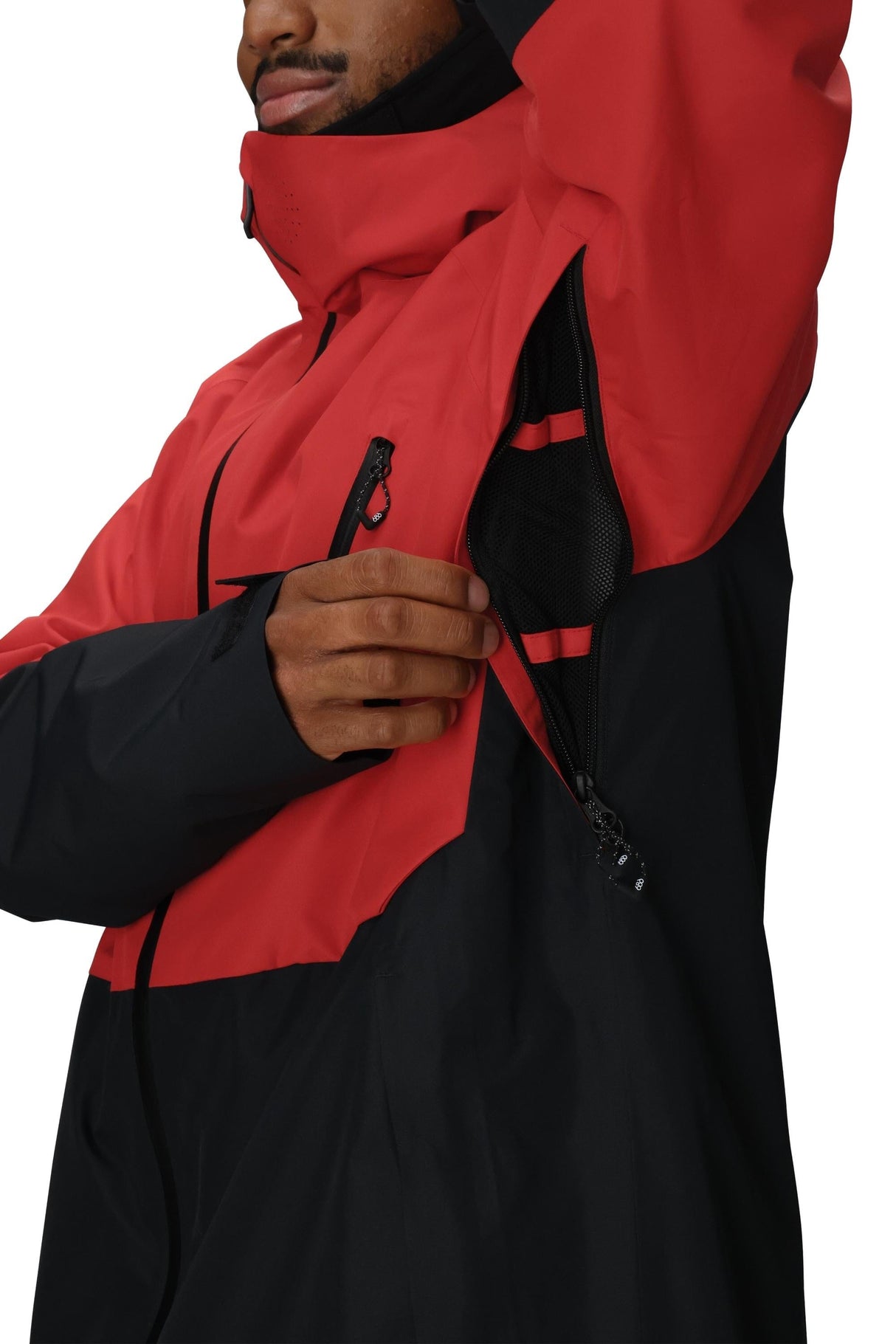 686 Hydra Thermagraph Snowboard Jacket True Red Colorblock 2026 Men's Snow Jackets 686 