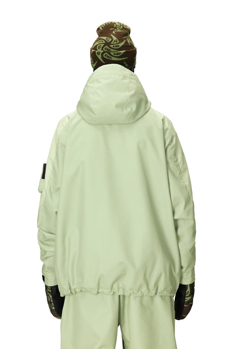 686 HUF Double H Shell Snowboard Jacket HUF Green Colorblock 2026 Men's Snow Jackets 686 