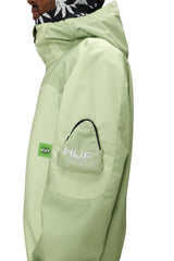 686 HUF Double H Shell Snowboard Jacket HUF Green Colorblock 2026 Men's Snow Jackets 686 