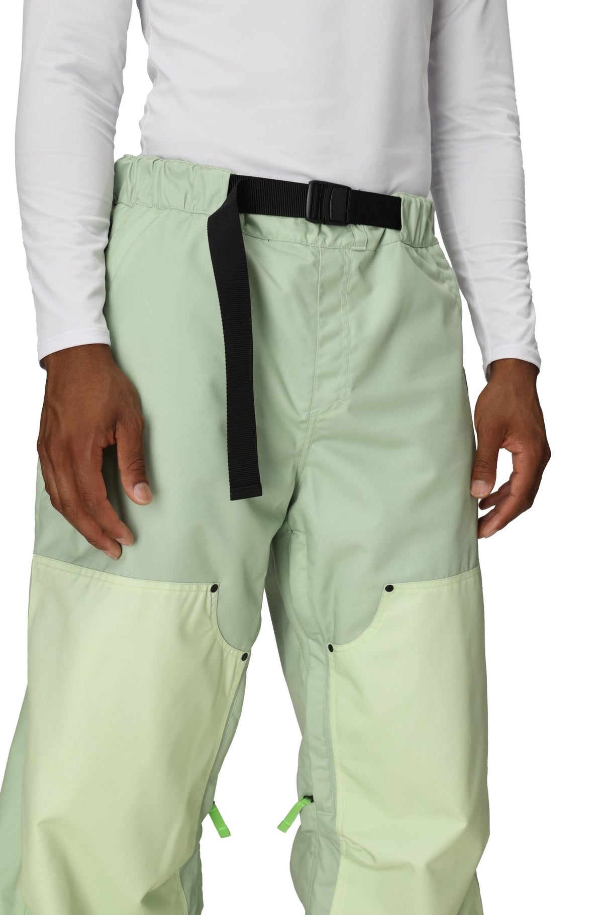 686 HUF Double H Shell Snowboard Pants HUF Green Colorblock 2026 Men's Snow Pants 686 