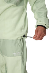 686 HUF Fleece Crewneck HUF Green Colorblock Men's Base Layers 686 