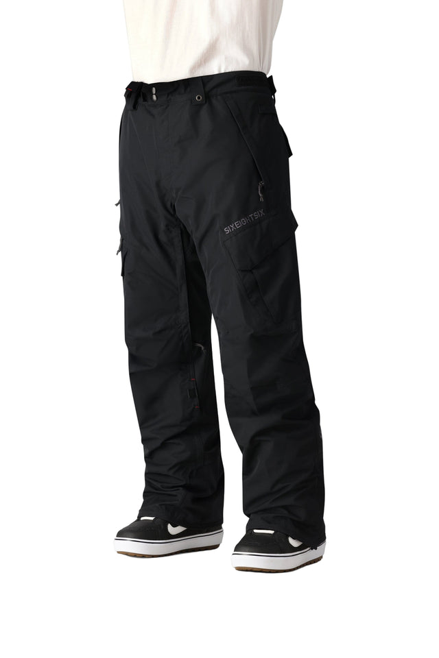 686 Smarty 3-In-1 Cargo Snowboard Pants Black 2026 Men's Snow Pants 686 