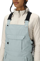 686 Women's Black Magic Insulated Bib Snow Pants Dusty Marine Dobby 2026 Women's Snow Bib Pants 686 