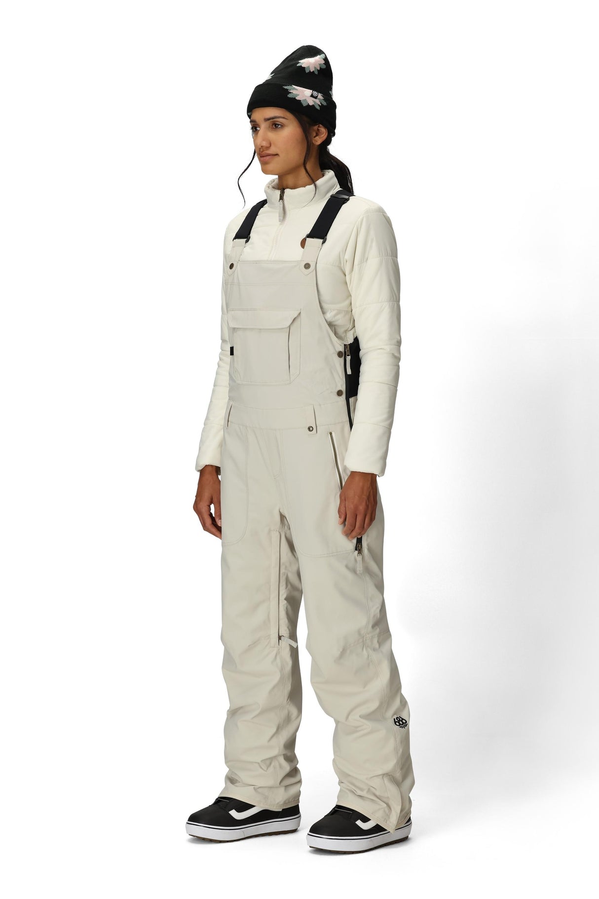 686 Women's Black Magic Insulated Bib Snow Pants Limestone 2027