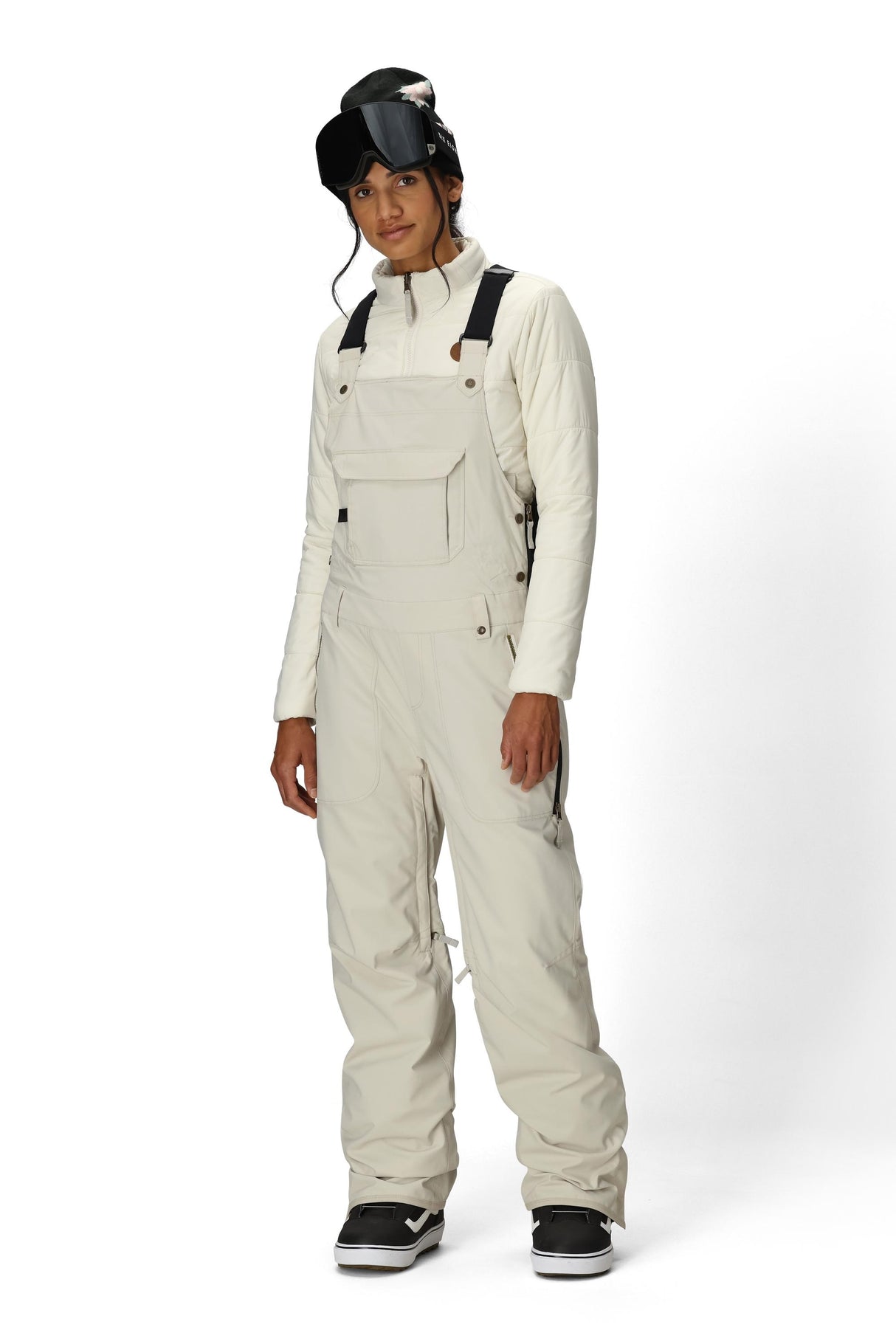 686 Women's Black Magic Insulated Bib Snow Pants Limestone 2027