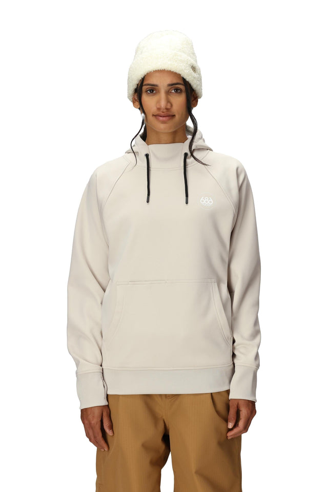 686 Women's Bonded Fleece Pullover Hoodie Limestone Women's Pullover Hoodies 686 