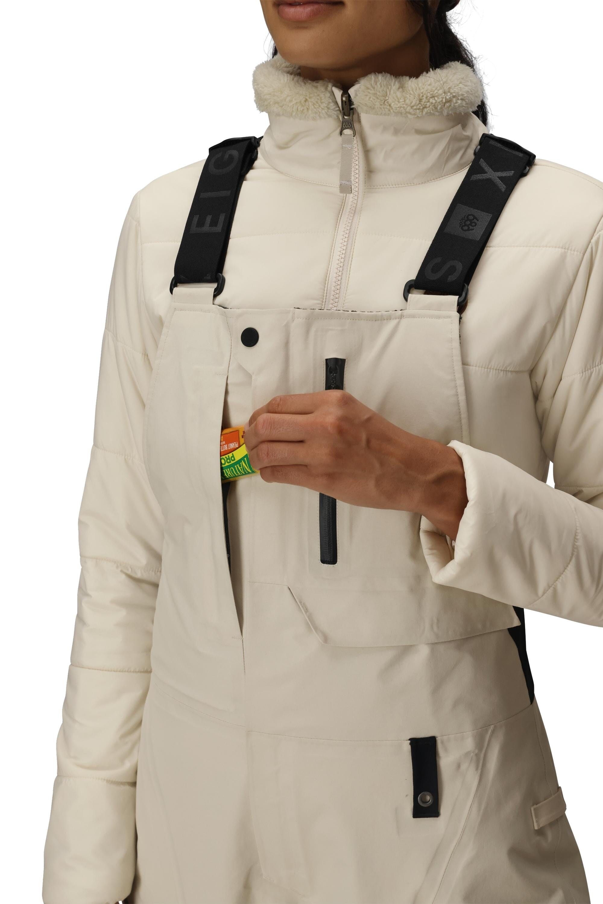 686 Women's GORE-TEX Dispatch Shell Bib Snow Pants Limestone 2026 Women's Snow Bib Pants 686 