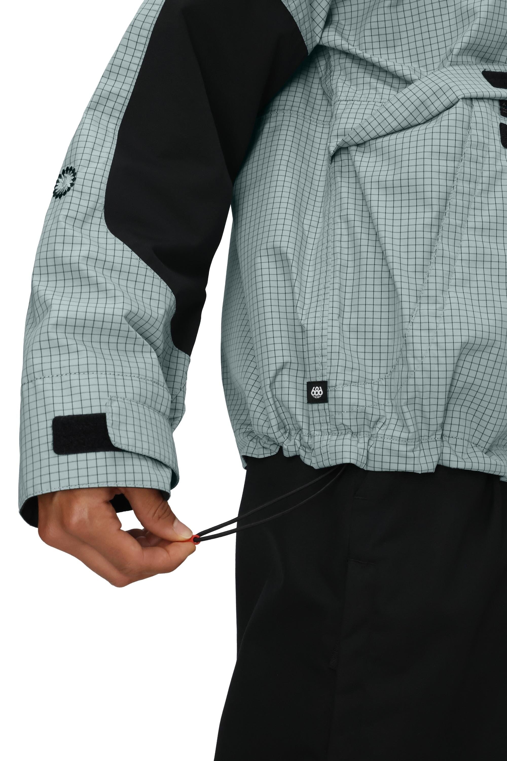 686 Women's Outline Shell Anorak Snow Jacket Dusty Marine Grd 2026 Women's Snow Jackets 686 