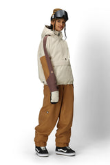 686 Women's Outline Shell Anorak Snow Jacket Limestone Colorblock 2026 Women's Snow Jackets 686 