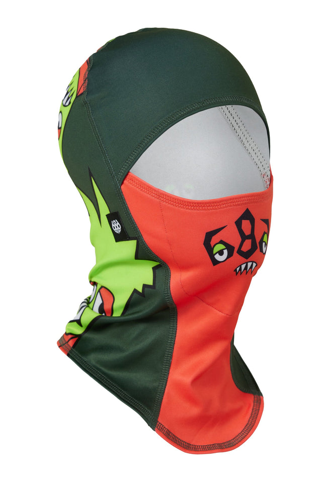 686 Youth Bolt Balaclava Borealis Green Colorblock Youth Winter Face Masks 686 