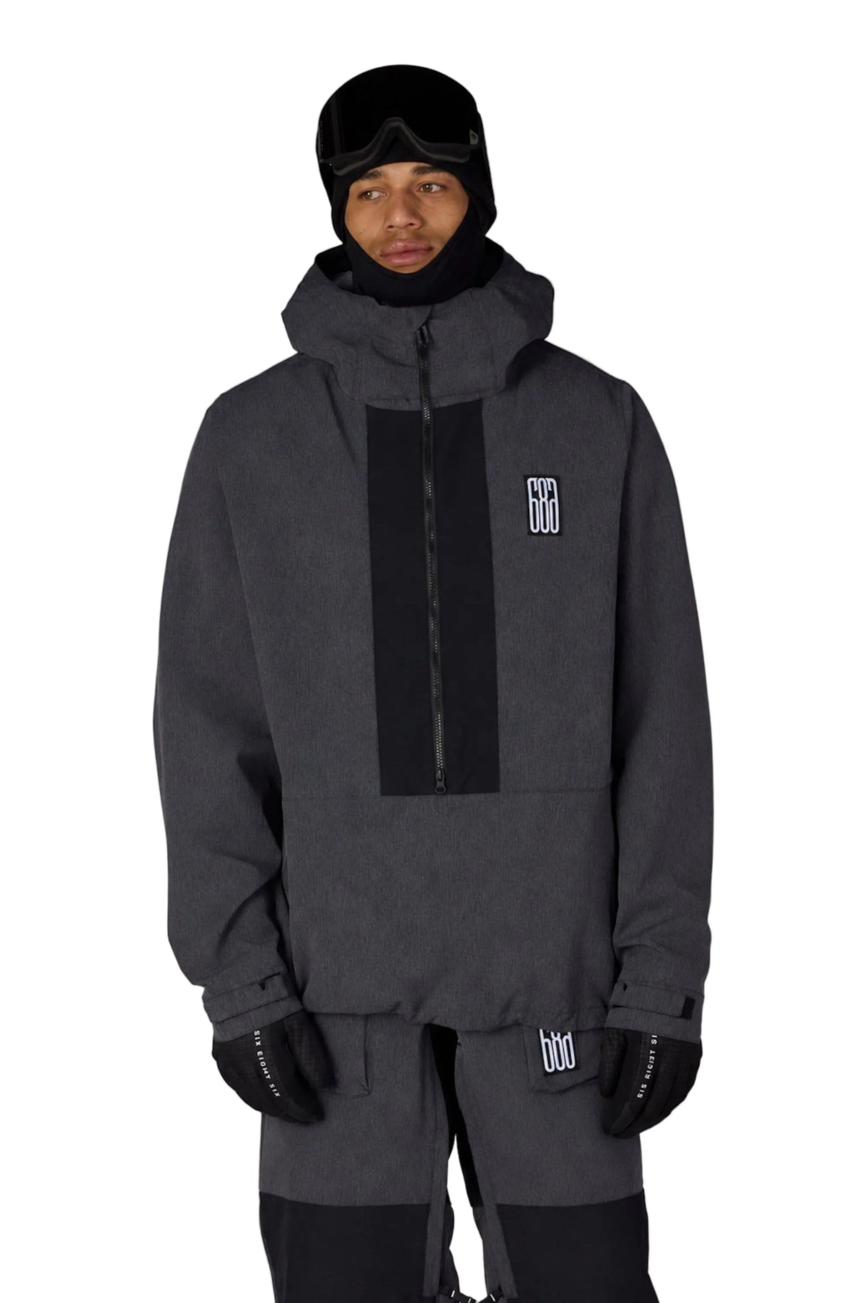 686 Ghost 2.5L Anorak Snow Pants Black Denim 2027 Men's Snow Pants 686 