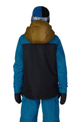 686 Youth Gateway Insulated Snow Jacket Blue Ash Colorblock 2027 Youth Snow Jackets 686 