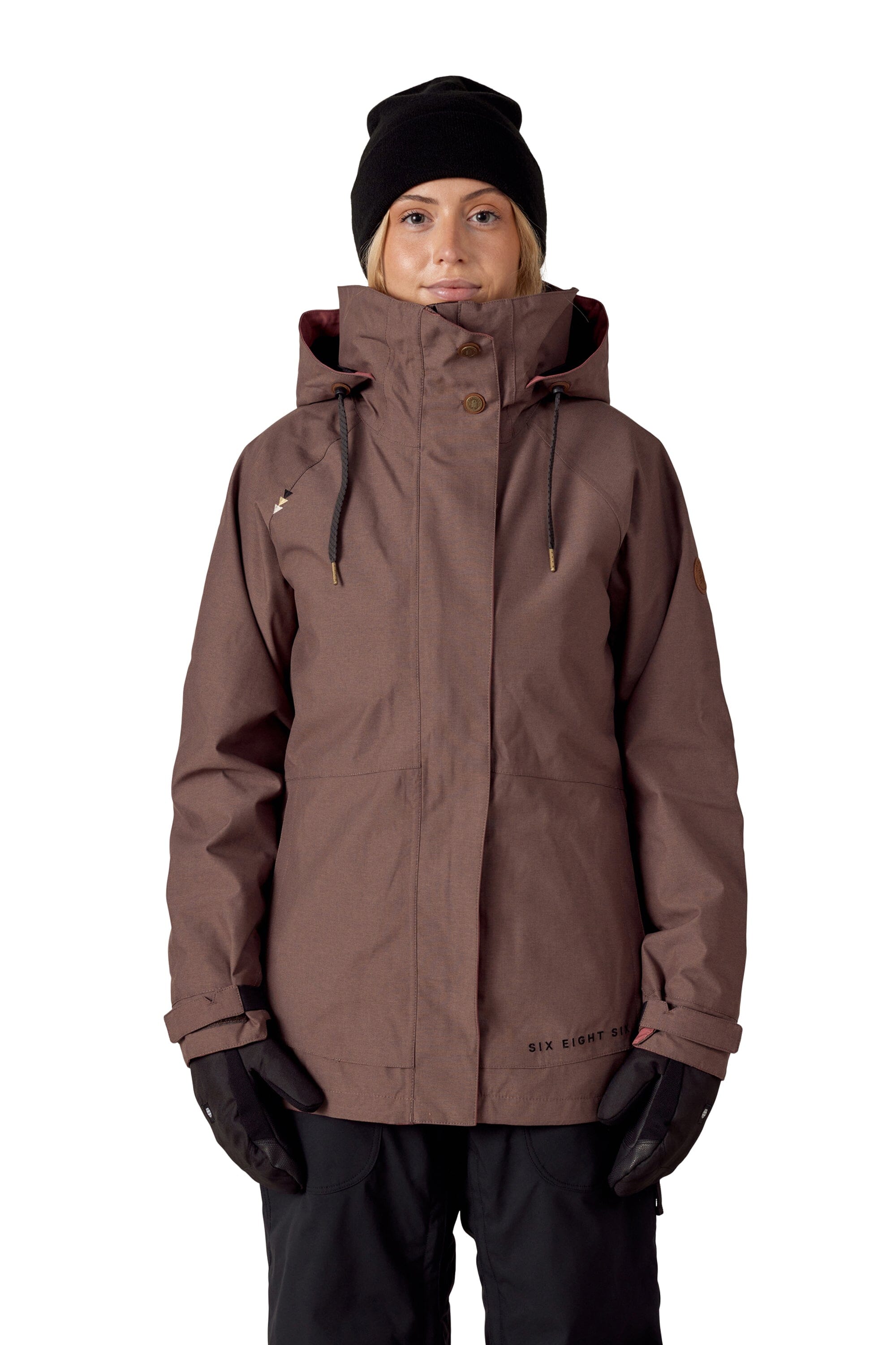 686 Women's Smarty 3-In-1 Spellbound Snow Jacket Peppercorn Dobby 2026 Women's Snow Jackets 686 