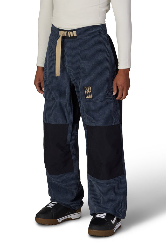 686 Ghost 2.5L Snow Pants Navy Wide Whale Corduroy 2027 Men's Snow Pants 686 