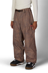 686 Dojo Shell Snow Pants Brown Crinkle Wash 2027 Men's Snow Pants 686 