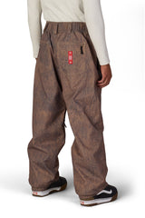 686 Dojo Shell Snow Pants Brown Crinkle Wash 2027 Men's Snow Pants 686 