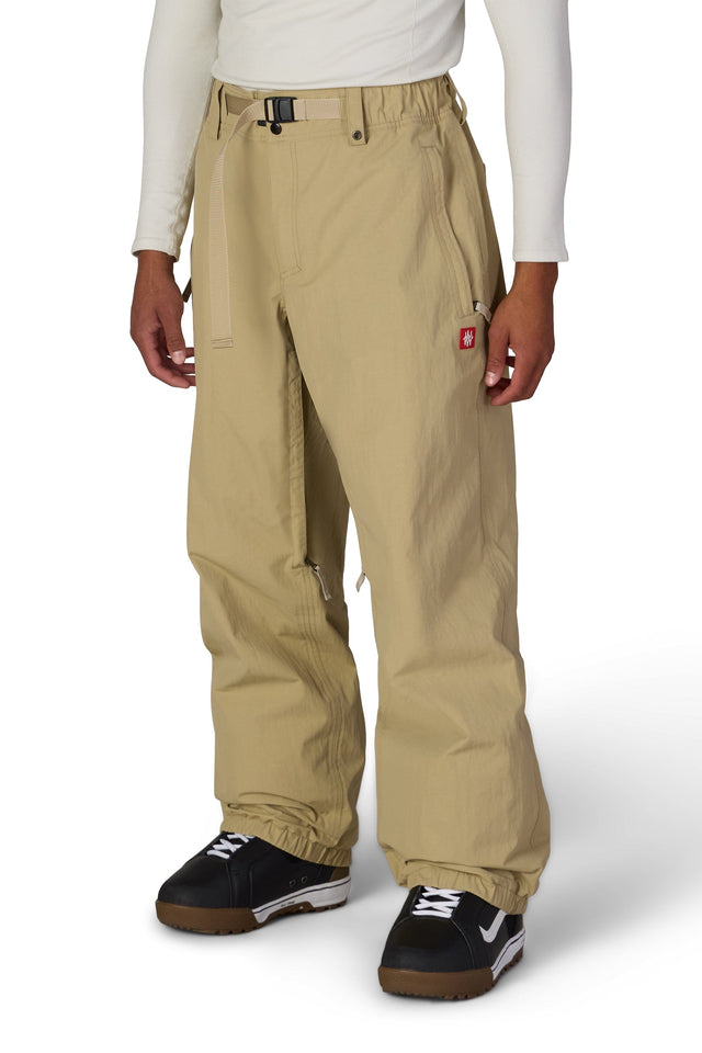 686 Dojo Shell Snow Pants Khaki Crinkle 2027 Men's Snow Pants 686 