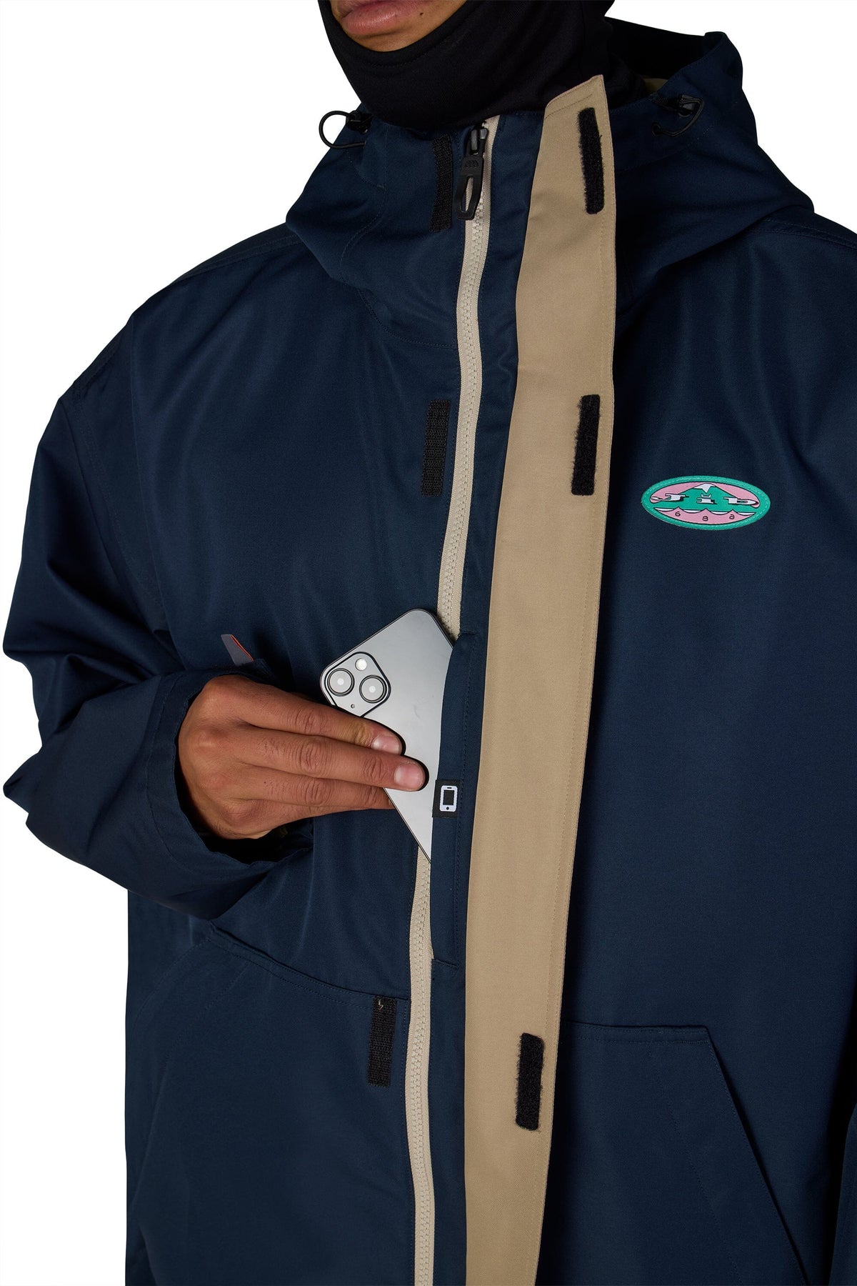 686 1994 Liberty Snow Jacket Navy Colorblock 2027 Men's Snow Jackets 686 