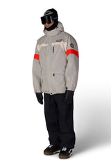 686 2001 Logic Snow Jacket Light Grey Colorblock 2027 Men's Snow Jackets 686 