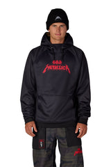 686 Metallica Bonded Fleece Pullover Hoodie Metallica Black Men's Pullover Hoodies 686 