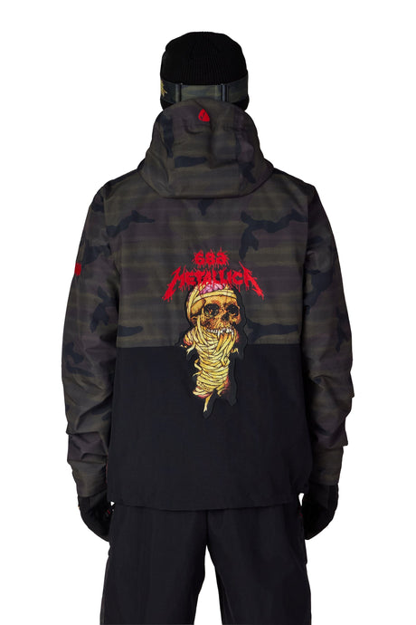 686 Metallica One Insulated Snow Jacket Metallica Camo 2027 Men's Snow Jackets Freeride Boardshop 