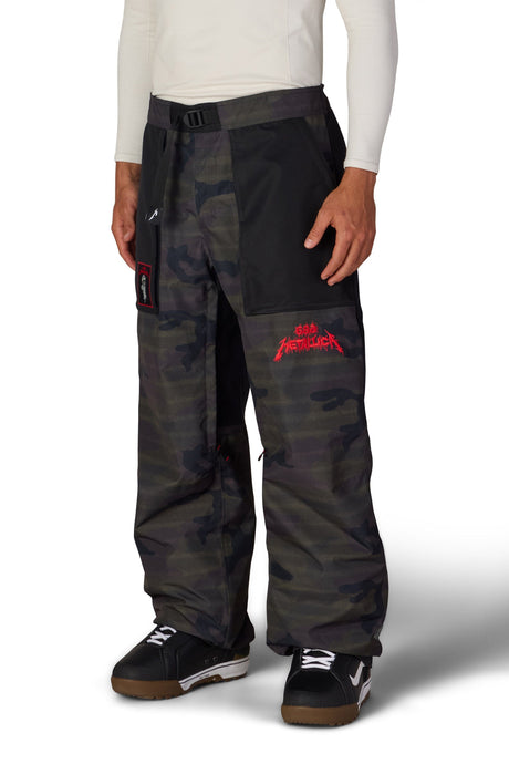 686 Metallica One Shell Snow Pants Metallica Camo 2027 Men's Snow Pants 686 