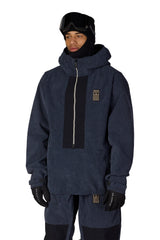 686 Ghost 2.5L Anorak Snow Jacket Navy Wide Whale Corduroy 2027 Men's Snow Jackets 686 