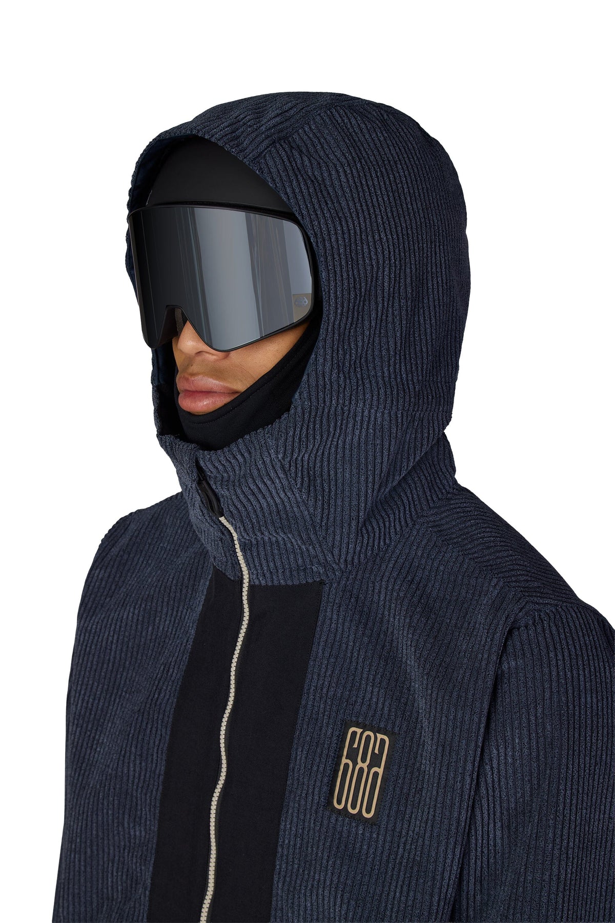 686 Ghost 2.5L Anorak Snow Jacket Navy Wide Whale Corduroy 2027 Men's Snow Jackets 686 
