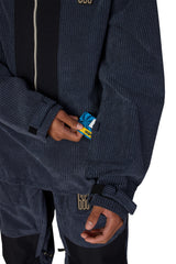 686 Ghost 2.5L Anorak Snow Jacket Navy Wide Whale Corduroy 2027 Men's Snow Jackets 686 