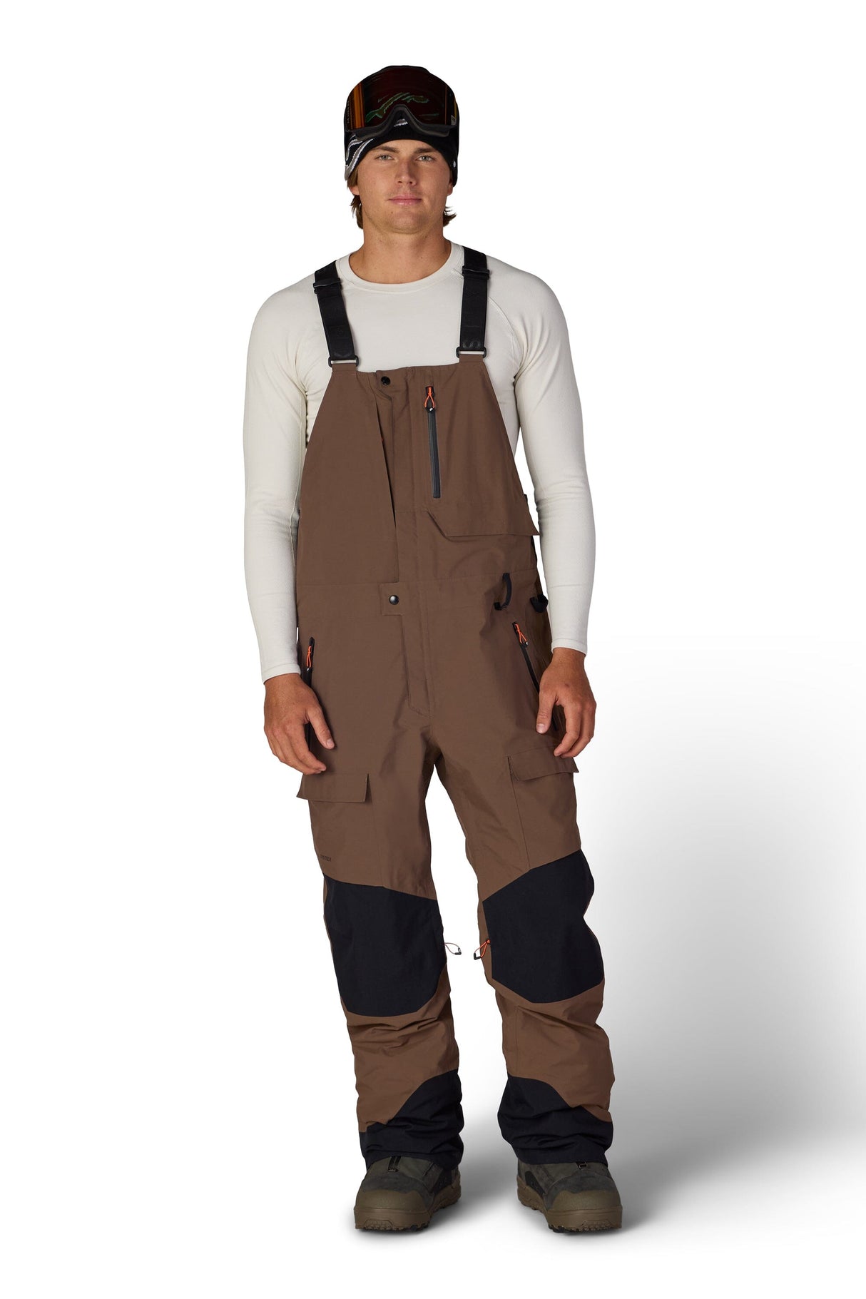 686 GORE-TEX Dispatch Shell Bib Snow Pants Dark Earth 2027 Men's Snow Bib Pants 686 