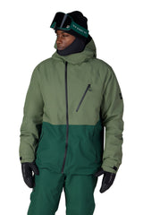 686 Hydra Thermagraph Snow Jacket Fatigue Green Colorblock 2027 Men's Snow Jackets 686 