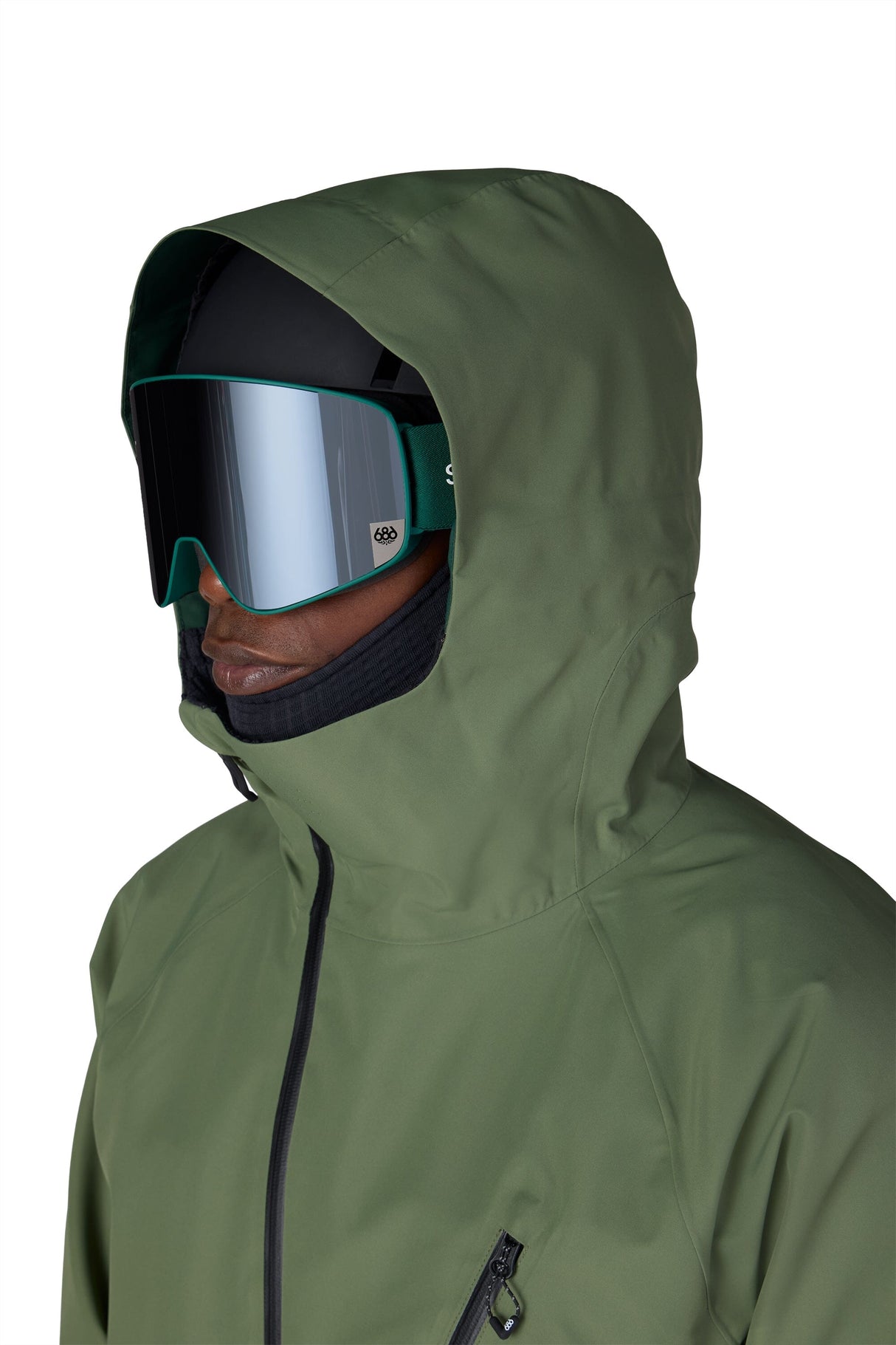 686 Hydra Thermagraph Snow Jacket Fatigue Green Colorblock 2027 Men's Snow Jackets 686 