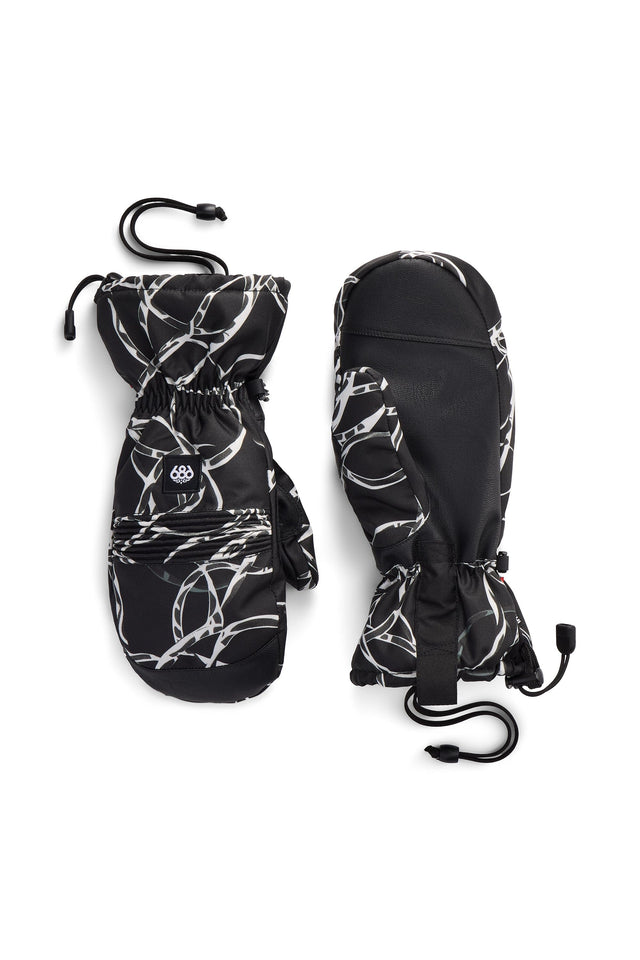 686 Lander Mitt Black Wire Men's Snow Mitts 686 