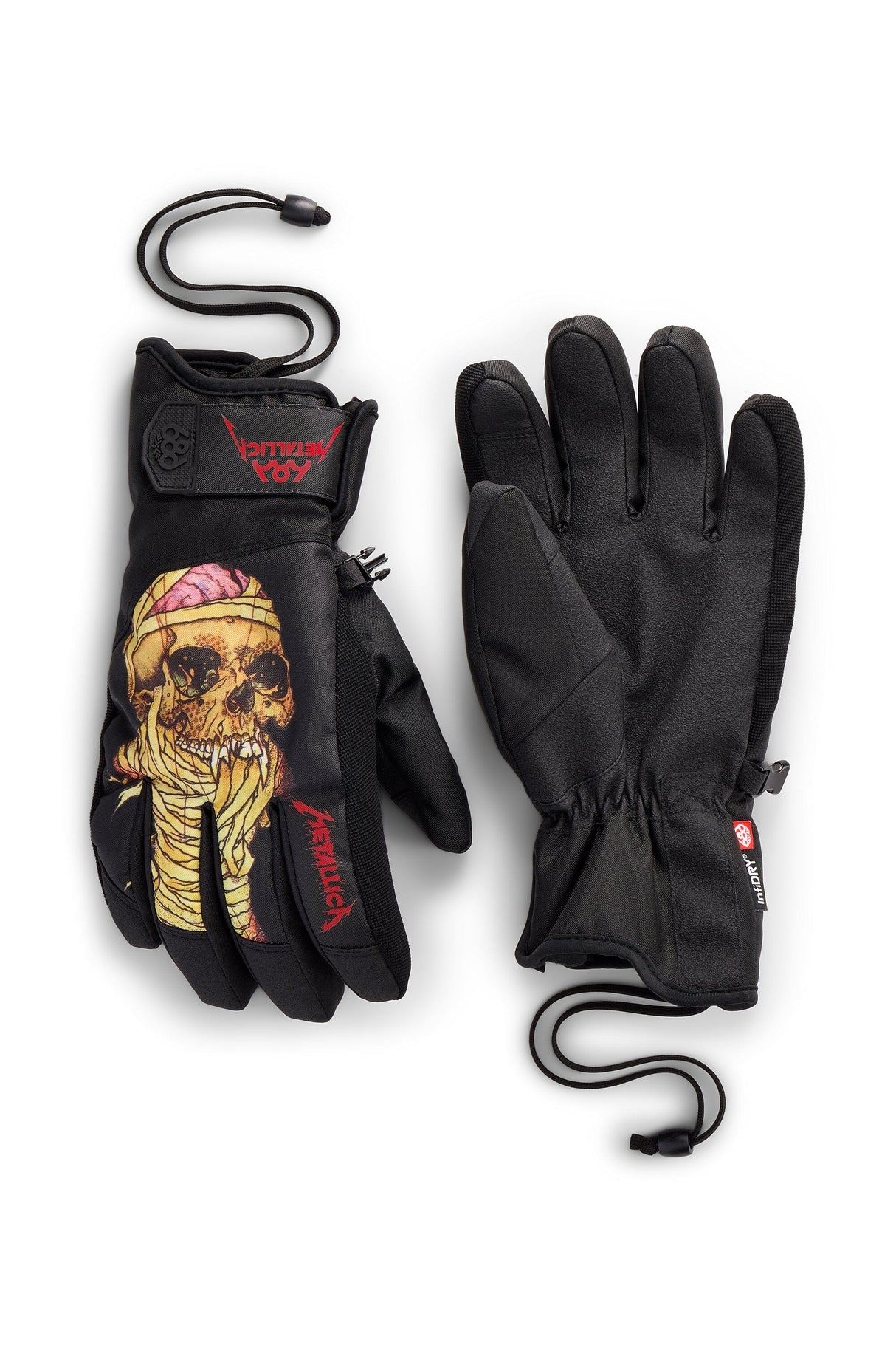 686 Primer Glove Metallica Black Men's Snow Gloves 686 