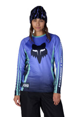 686 Women's Fox Racing Base Layer Top Fox Alpenglow Blue Women's Base Layers 686 