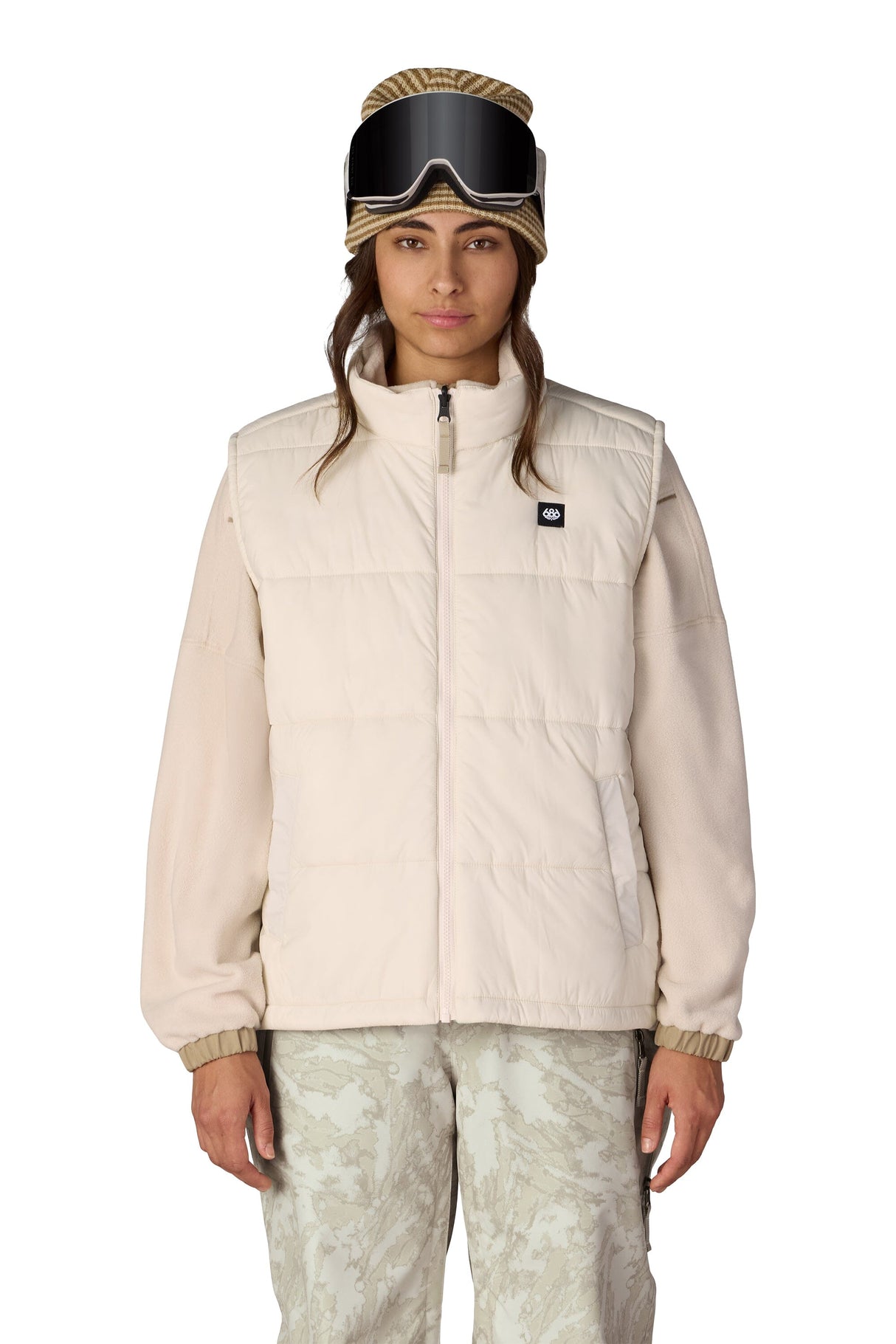 686 Women's Smarty 3-In-1 Framework 3L Snow Jacket Limestone Scratch Camo 2027 Men's Snow Jackets 686 