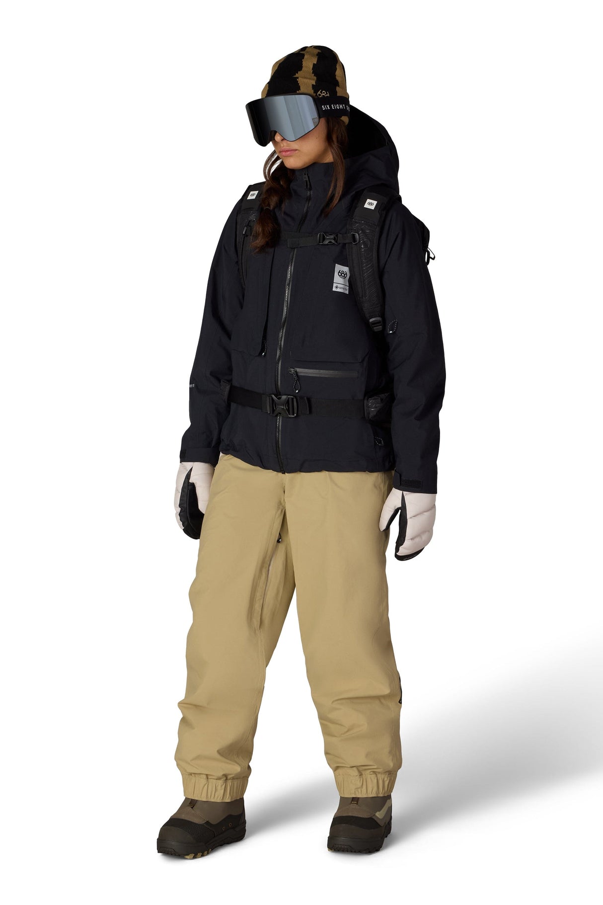 686 Women's GORE-TEX Scheme Thermagraph Snow Jacket Black 2027 Women's Snow Jackets 686 