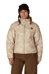 686 Women's Gracious Puffer Jacket Limestone Scratch Camo Women's Street Jackets 686 