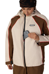 686 Women's Hologram Shell Snow Jacket Limestone Colorblock 2027 Women's Snow Jackets 686 