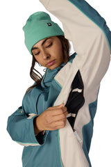 686 Women's Hologram Shell Snow Jacket Pale Firn Colorblock 2027 Women's Snow Jackets 686 