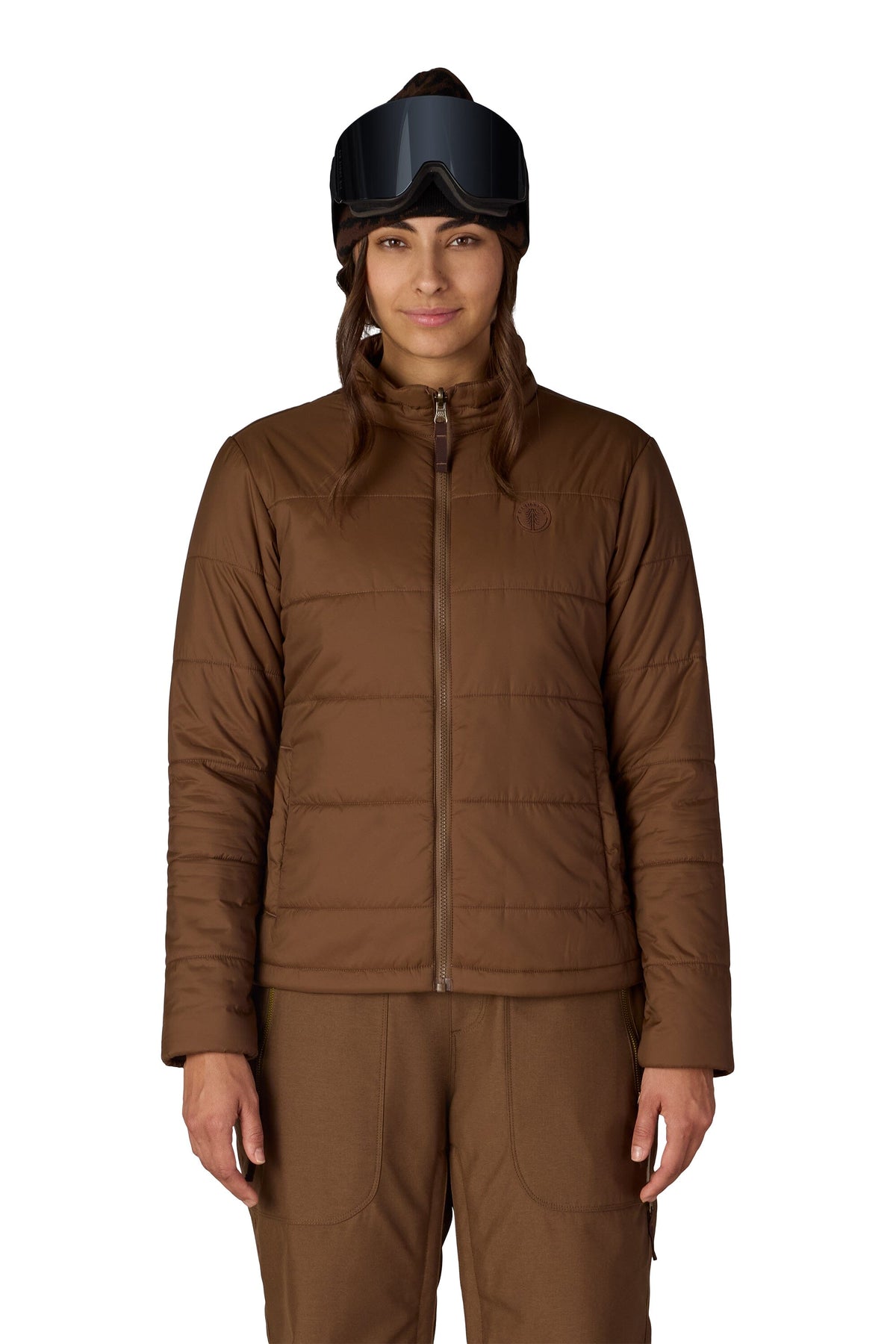 686 Women's Smarty 3-In-1 Spellbound Snow Jacket Dark Earth Dobby 2026 Women's Snow Jackets 686 