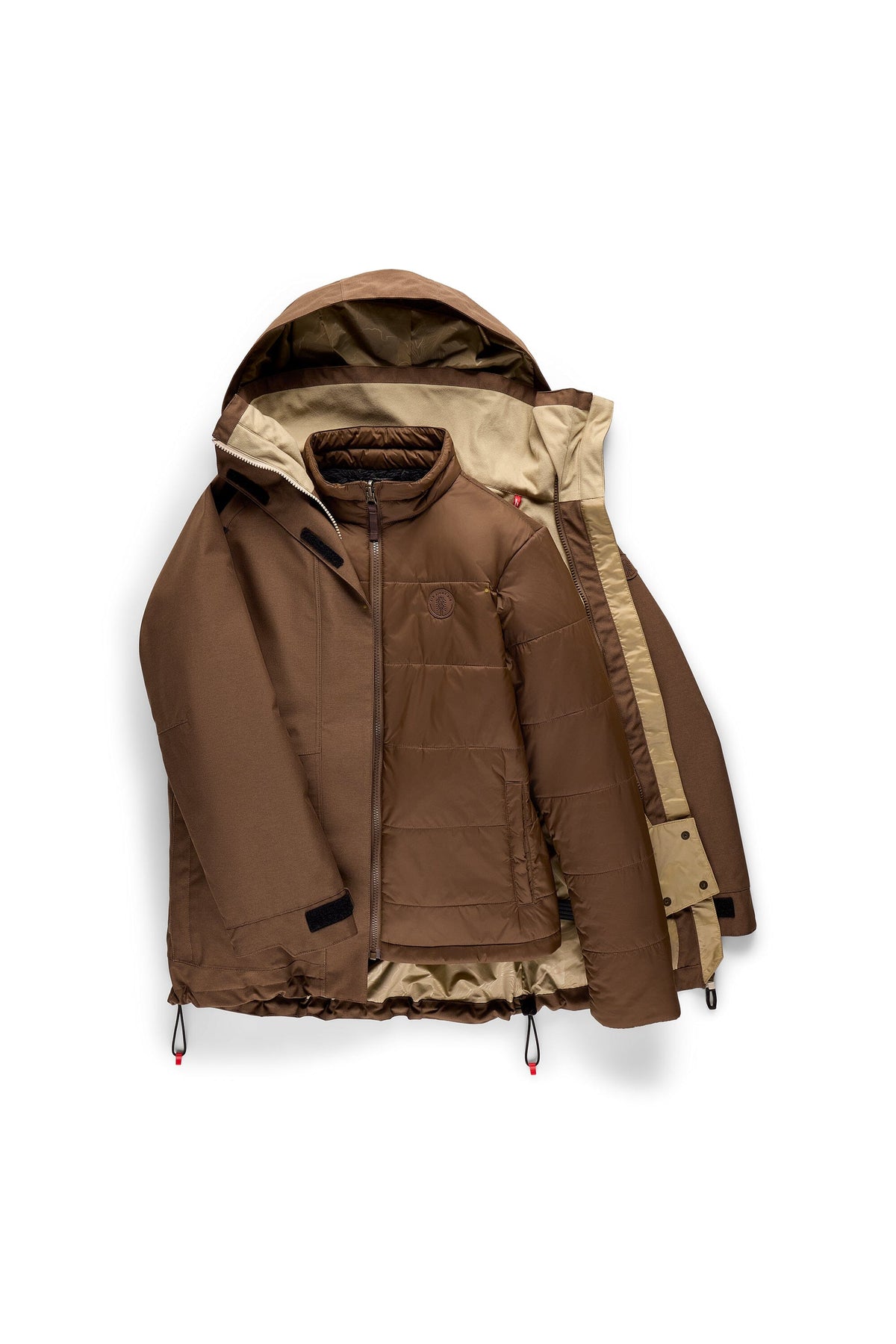 686 Women's Smarty 3-In-1 Spellbound Snow Jacket Dark Earth Dobby 2026 Women's Snow Jackets 686 